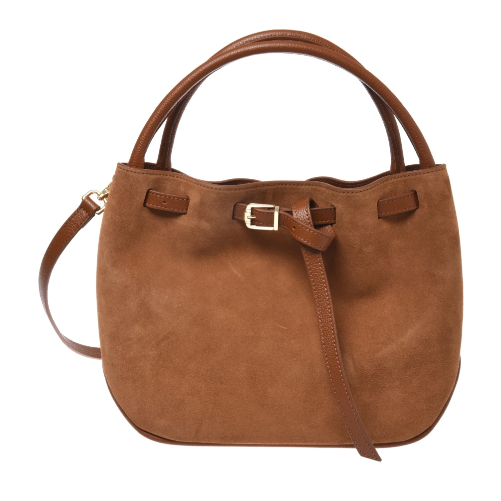 Baldinini Women's Brown Suede Leather Handbag - Handbags - One Size - Bags