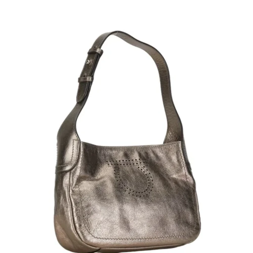 Salvatore Ferragamo Pre-owned Fabric handbags Gray Dames
