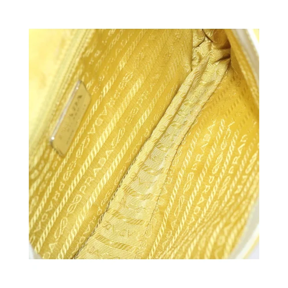 Prada Vintage Pre-owned Nylon prada-bags Yellow Dames