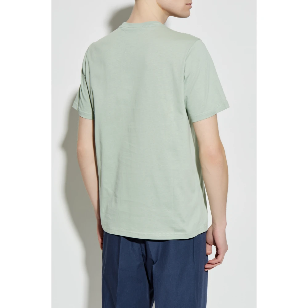 PS By Paul Smith T-shirt met logo-vormige patch Green Heren