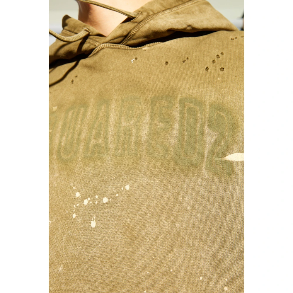 Dsquared2 Sweatshirt met een vintage effect Green Heren