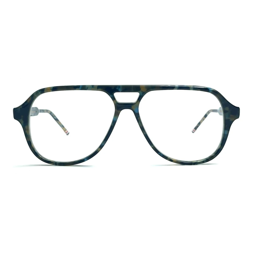 Thom Browne Mannelijke Aviator Bril in Schildpad Gray Heren