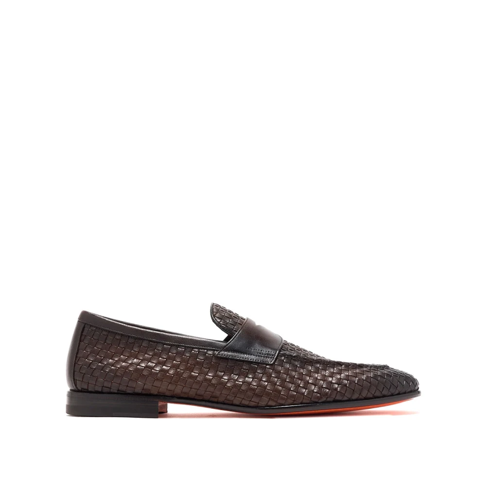 Santoni Men's Brown Stylish Loafers For - Loafers - 6 Uk - Shoes