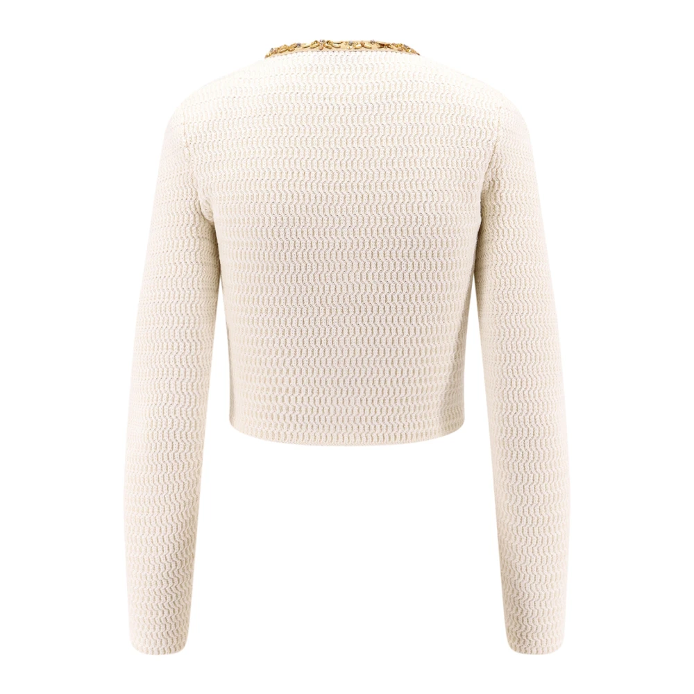 Self Portrait Rhinestone Profiel Cardigan Beige Dames