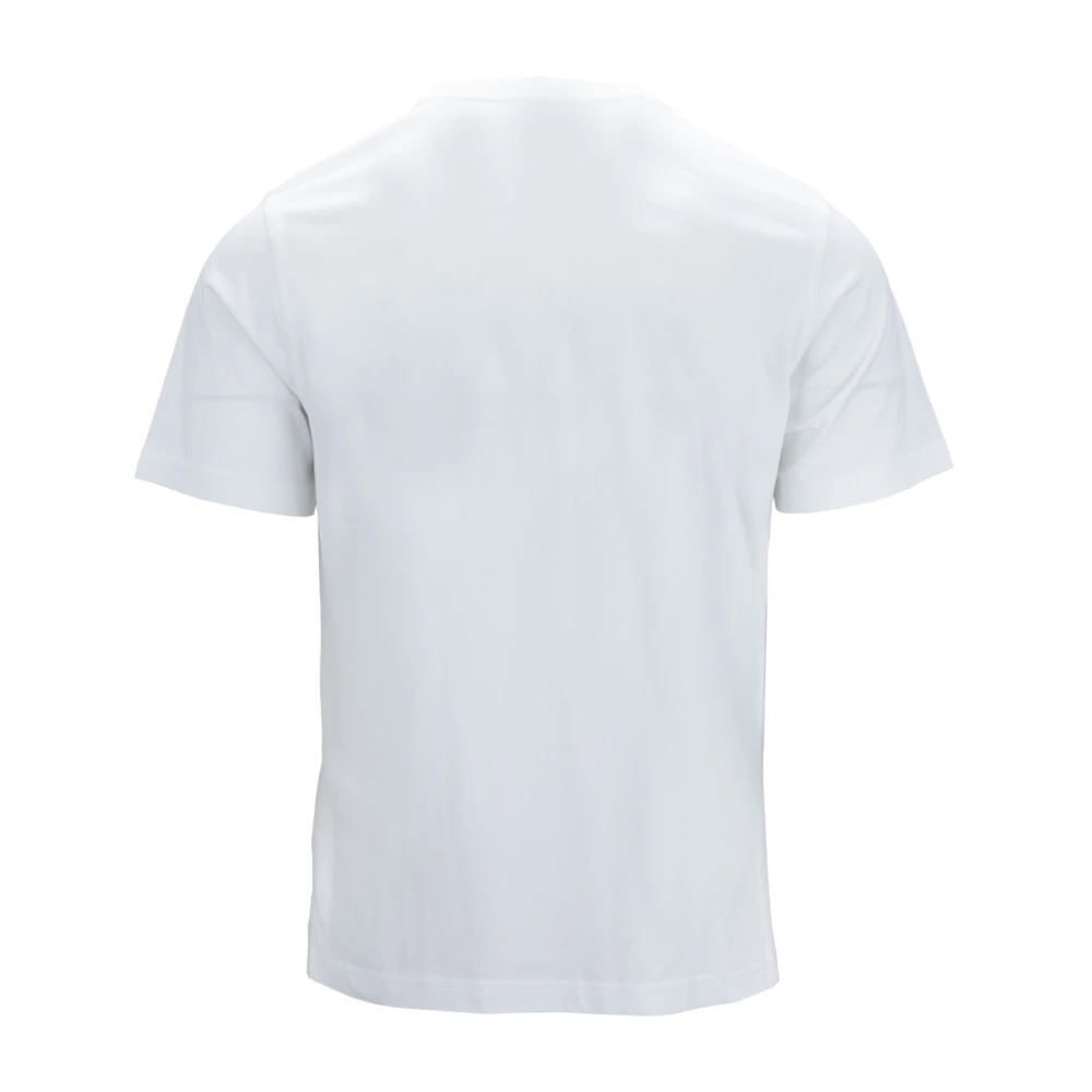 Burberry Heren Slip-On T-Shirt met Logo Patch White Heren
