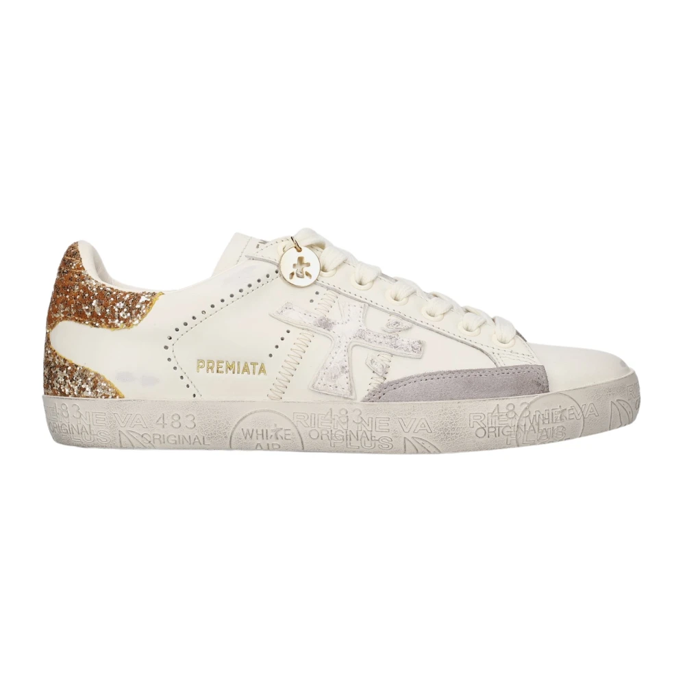 Premiata Women's White Sneakers, 5 Uk, Steven Trainers