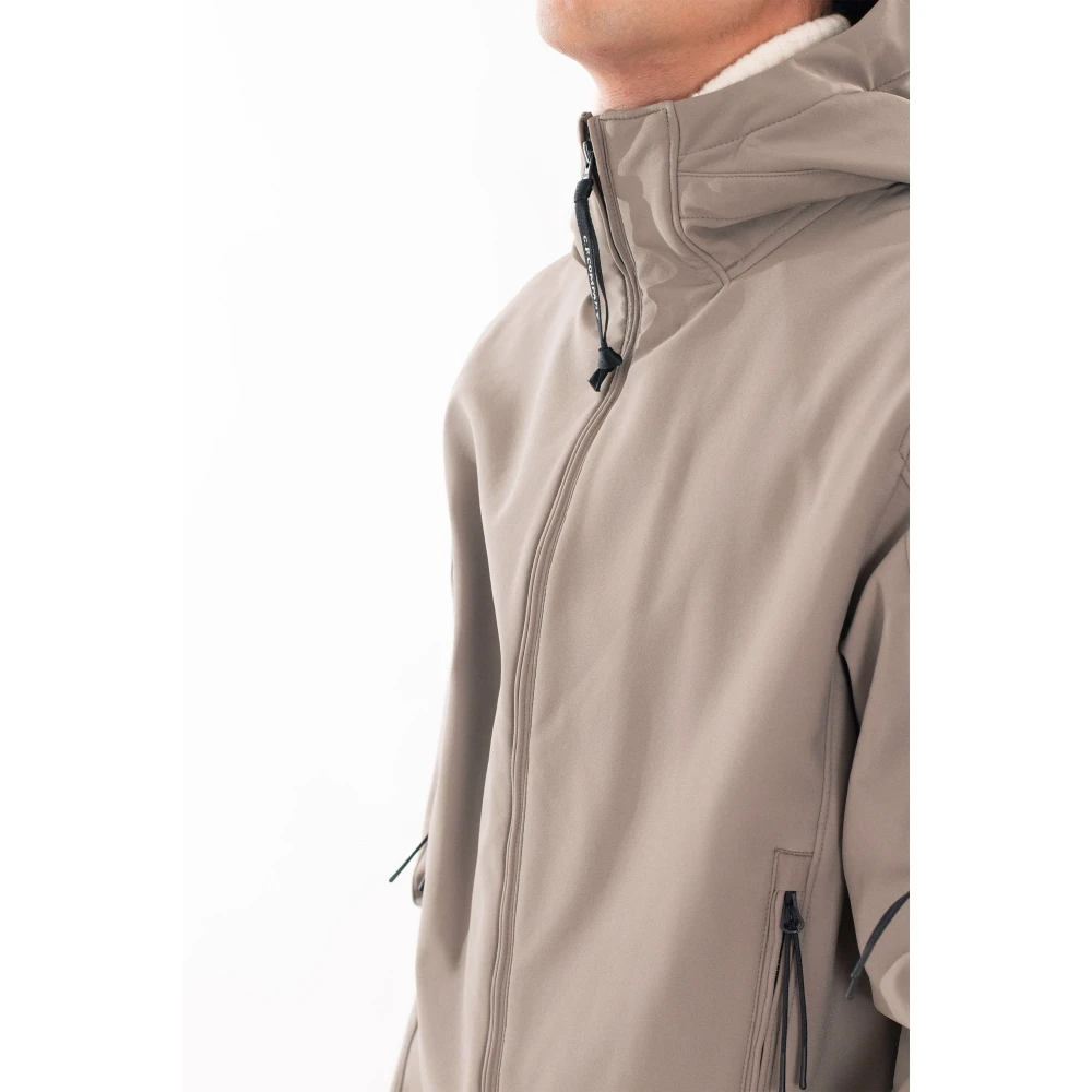C.P. Company Hooded Shell-R Jas in 359 Beige Heren