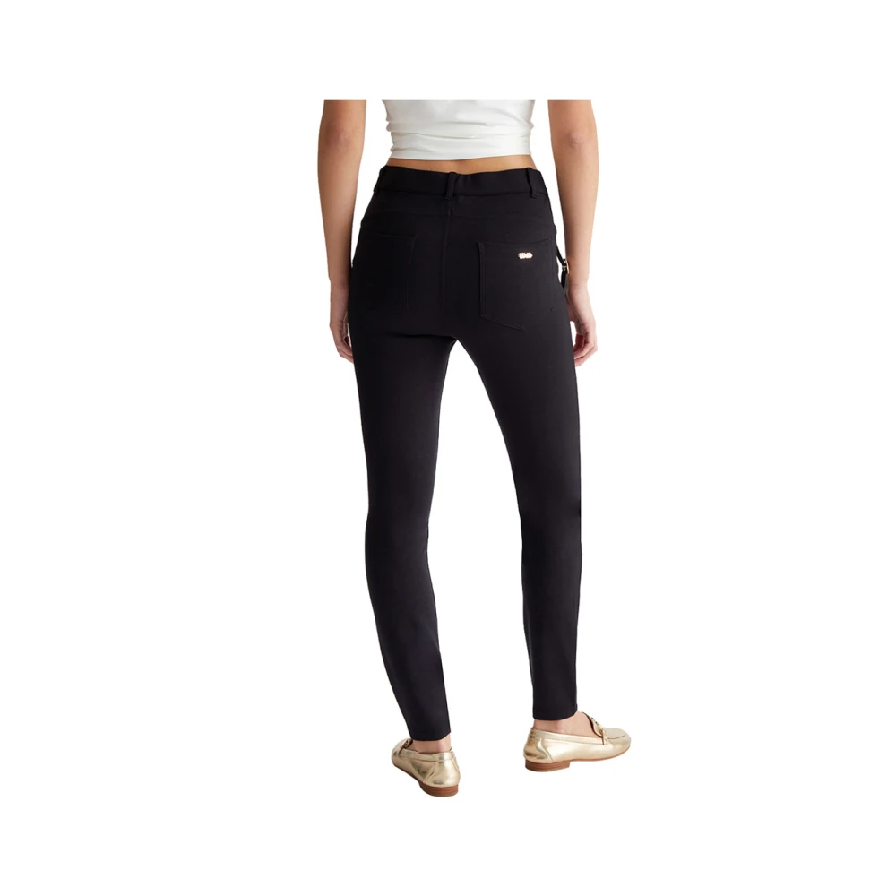 Liu Jo Zwarte Elegant Veelzijdige Broek Black Dames