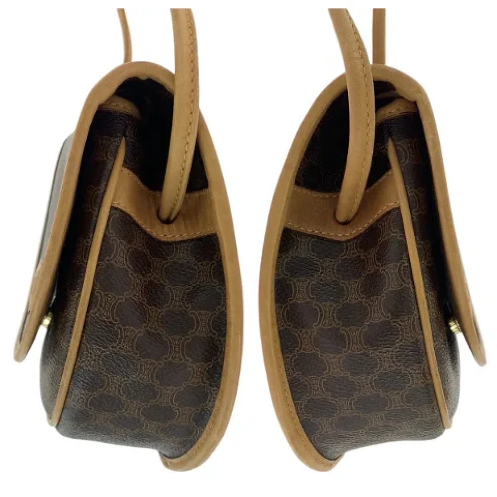Celine Vintage Pre-owned Canvas crossbody-bags Brown Dames