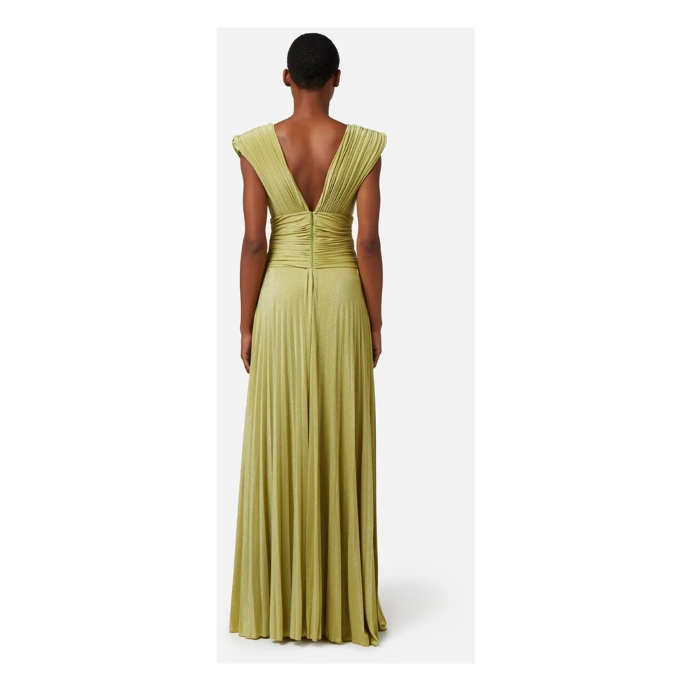 Elisabetta Franchi Avondjurk met Ketting Green Dames