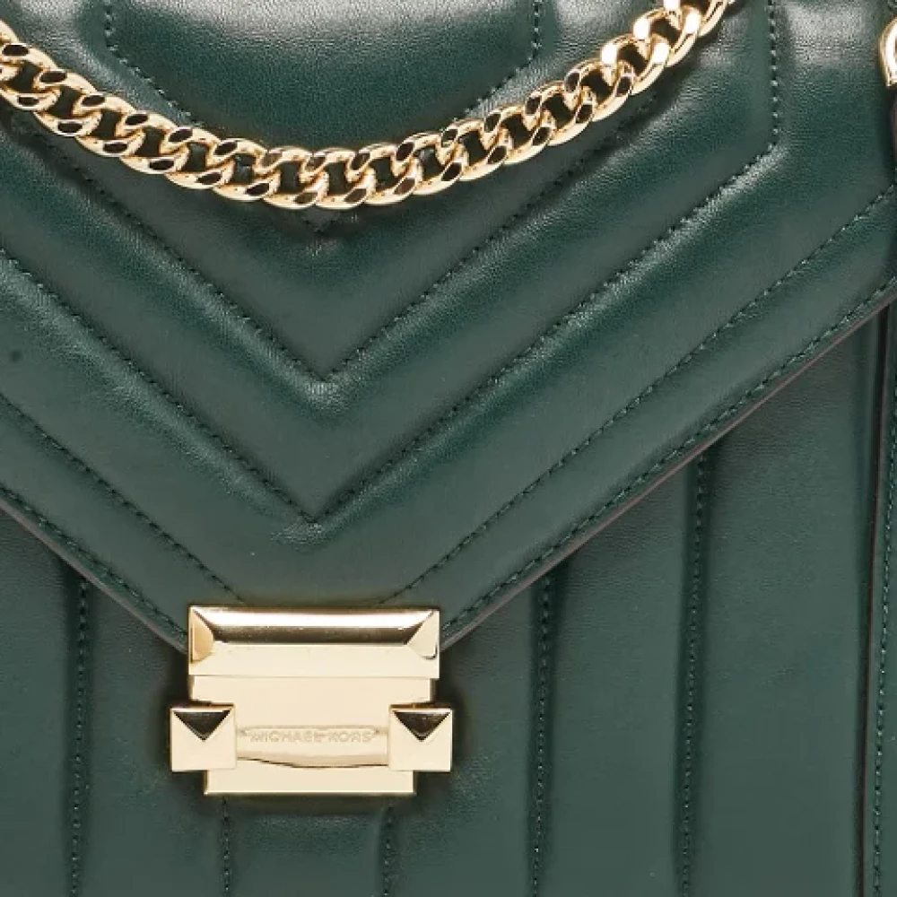 Michael Kors Pre-owned Leather shoulder-bags Green Dames