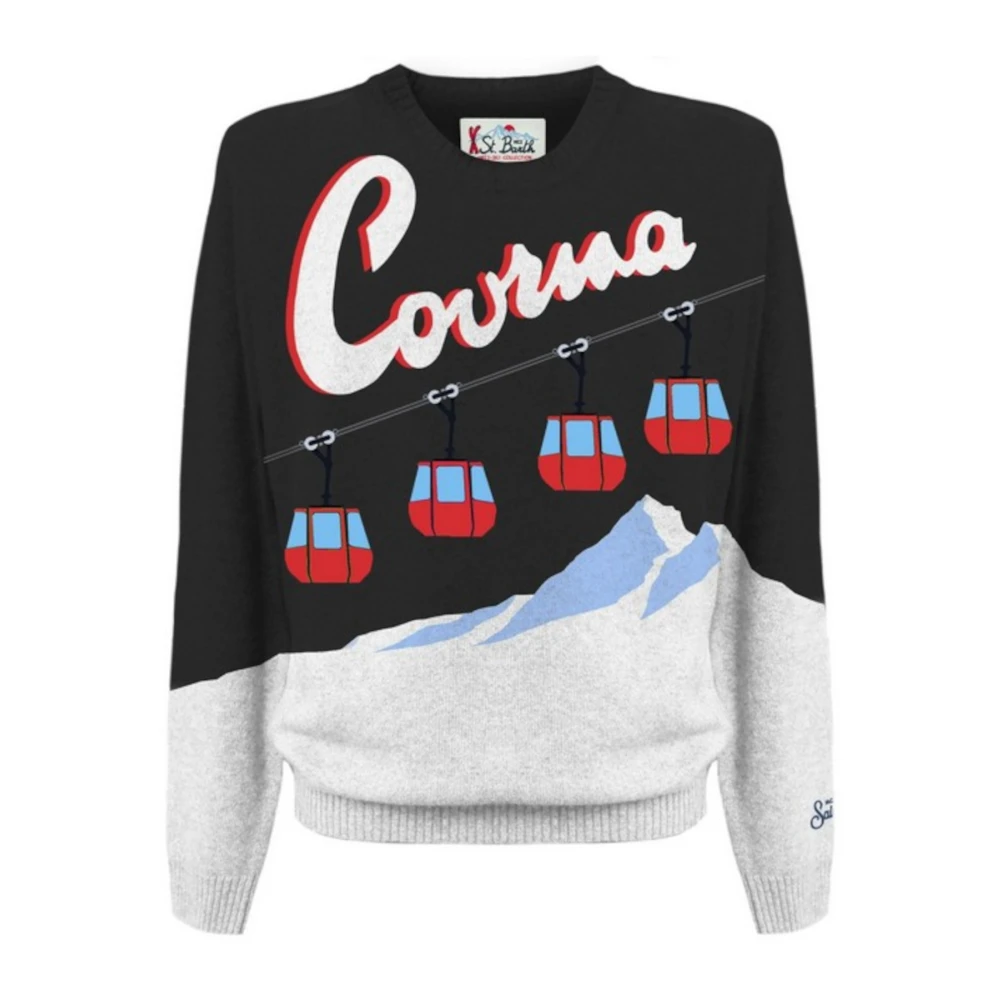 MC2 Saint Barth Zwarte Sweaters voor Mannen Black Heren