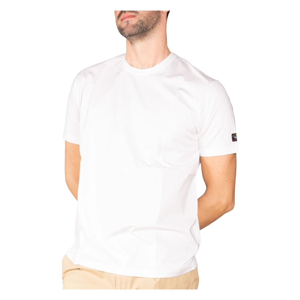 PAUL & SHARK T-Shirt Stretch White Heren