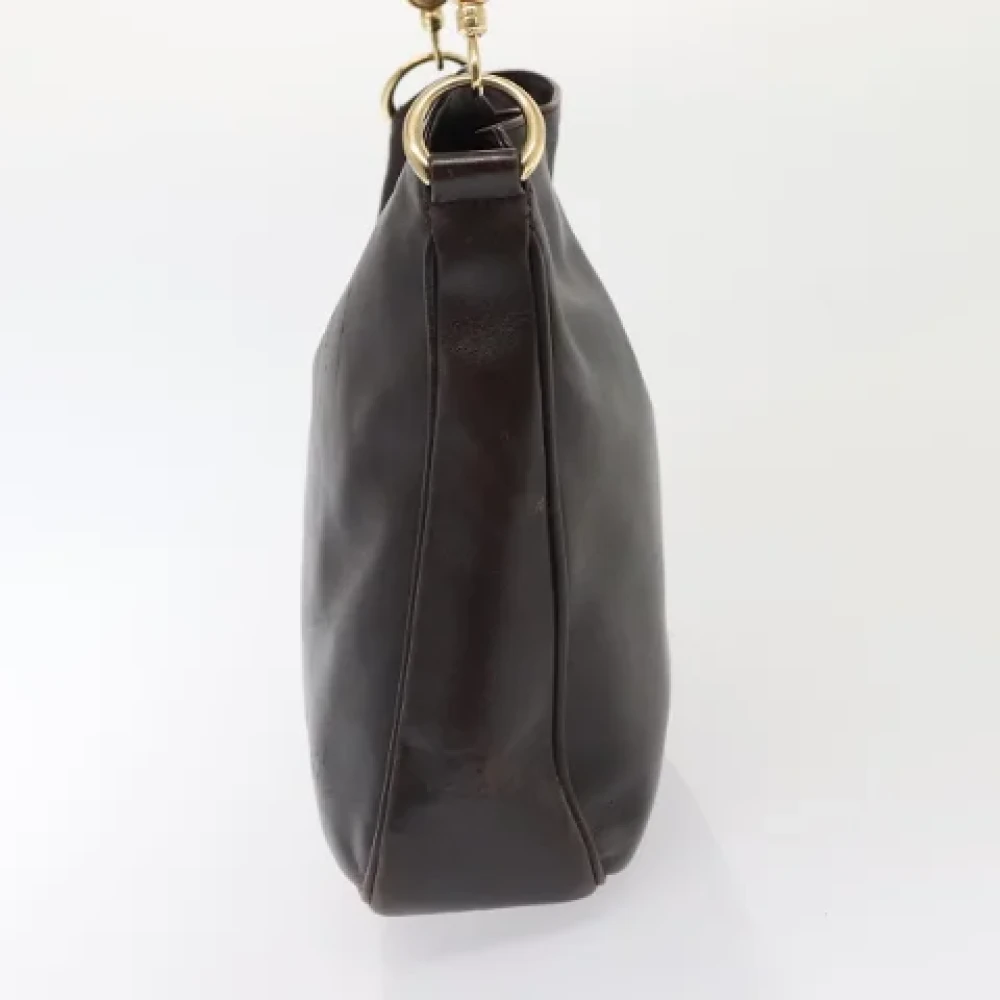 Gucci Vintage Pre-owned Leather gucci-bags Brown Dames