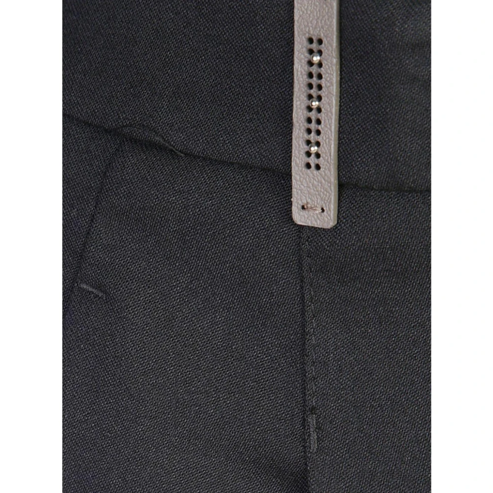PESERICO Zwarte Broek Damesmode Aw24 Black Dames