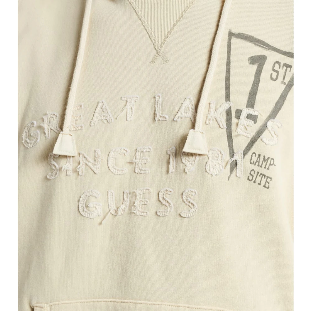 Guess Hoodie Beige Heren