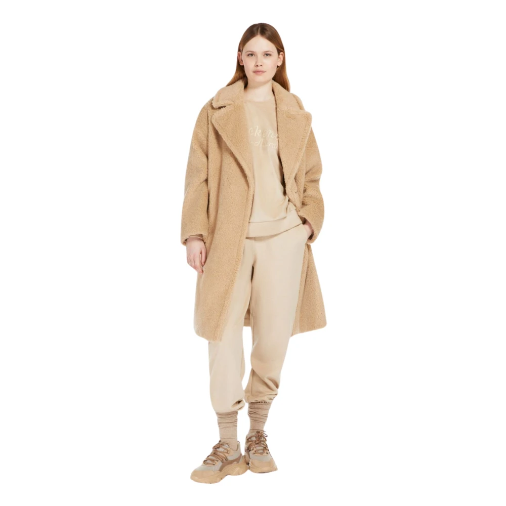 Max Mara Weekend Zachte Katoen en Wol Trui Beige Dames