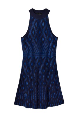 blue-print-sleeveless-dress