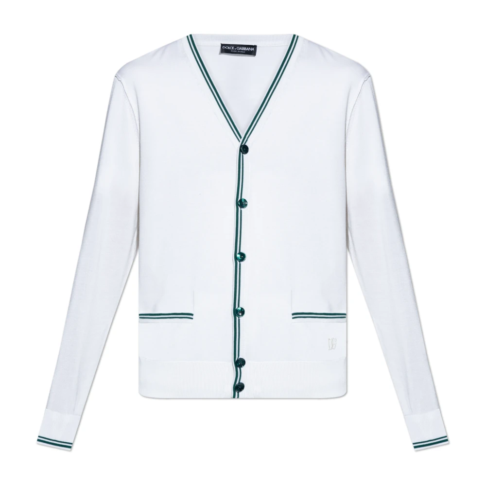 Dolce & Gabbana Zijden vest White Heren