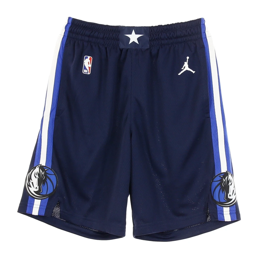 Jordan Dallas Mavericks Basketball Shorts Blue Heren