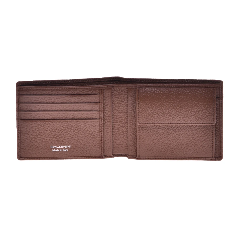 Baldinini Wallet in generfd leer Brown Heren