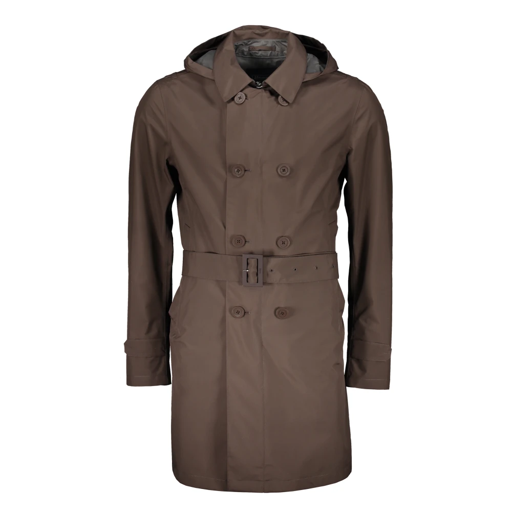 Herno Waterdichte Geïsoleerde Regenjas Brown Heren