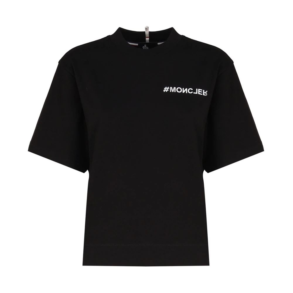 Moncler - Tops > T-Shirts - Black - Moncler - Modalova
