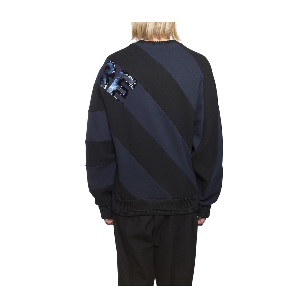 Juun.J Oversized Crewneck Sweatshirt Black Heren