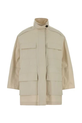 Sand Cotton Blend Jacket