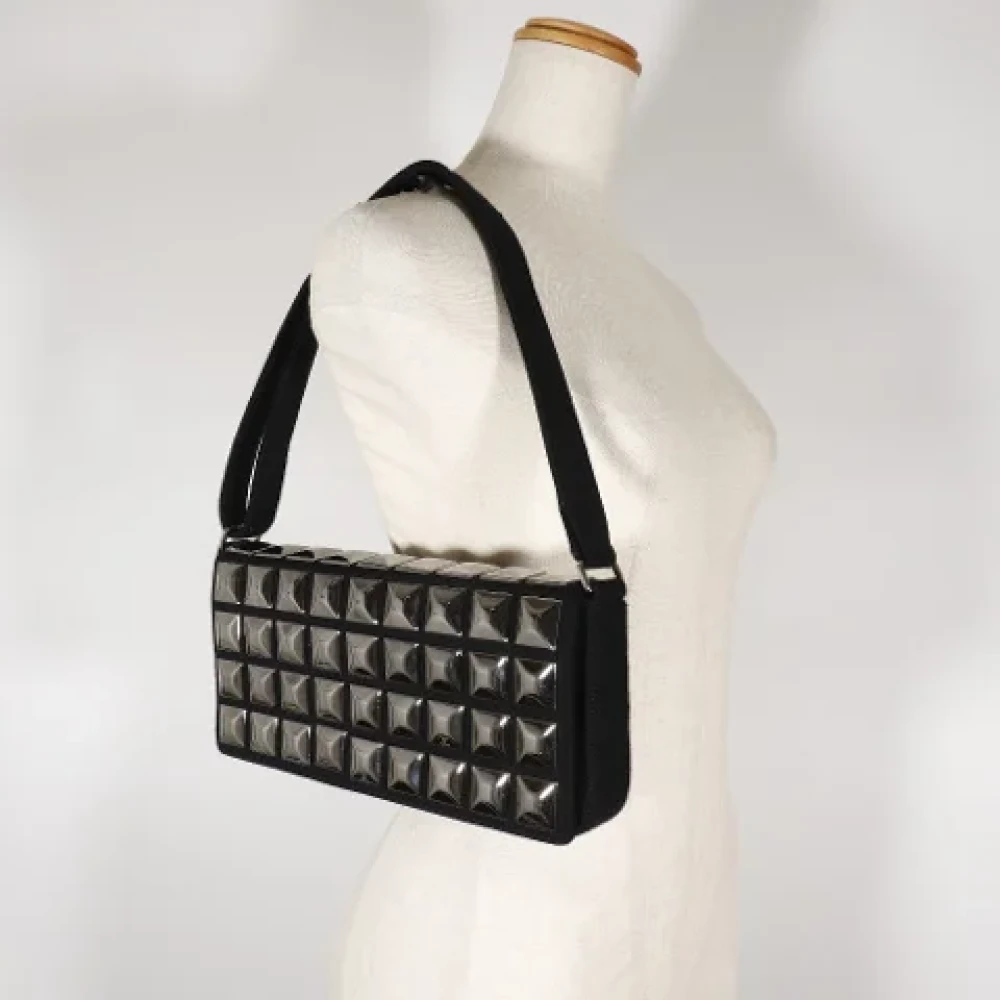 Chanel Vintage Pre-owned Cotton chanel-bags Black Dames