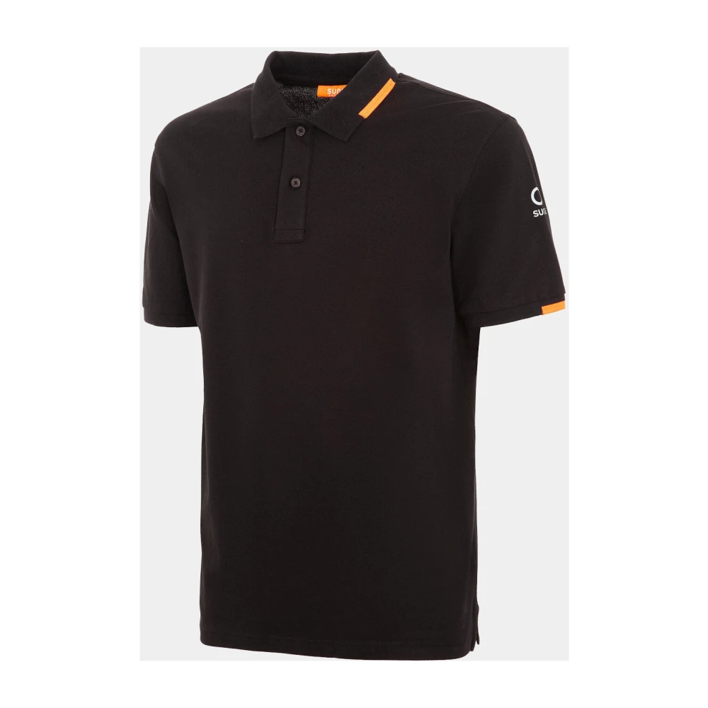 Suns Stijlvolle Piquet Polo Shirt Black Heren