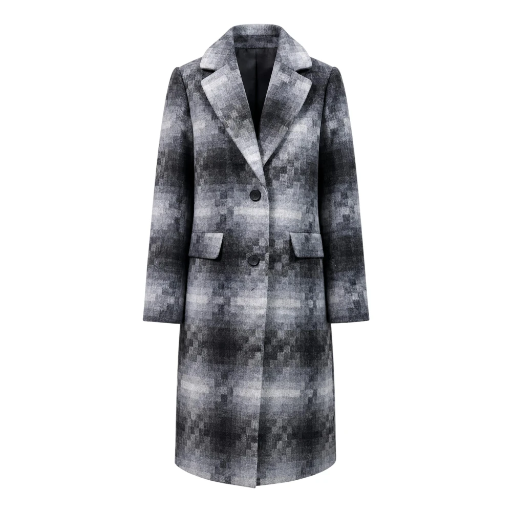 Desigual Coat Mumbai - Female - Single-Breasted Coats - Gray - Xs - Coats