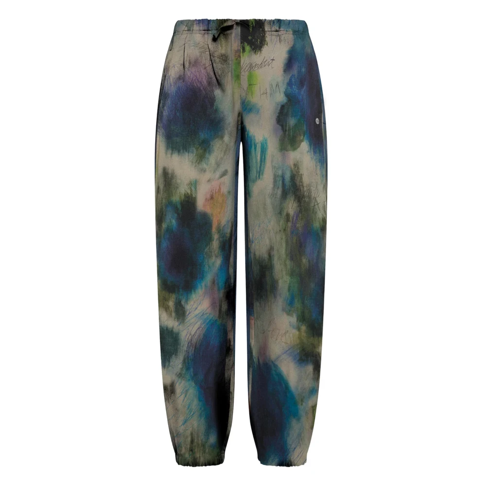 Deha Geverfde Beige Broek Multicolor Dames
