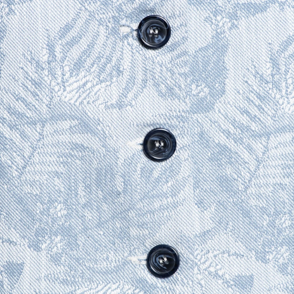 &Co Woman Gewatteerde Vest met Capuchon Blue Dames