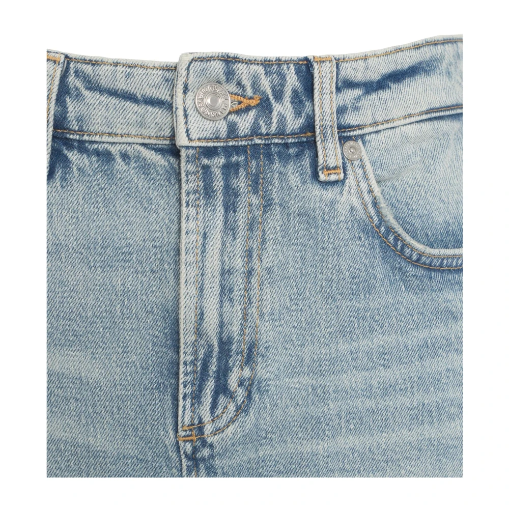 7 For All Mankind Jeansrok met hoge taille Blue Dames