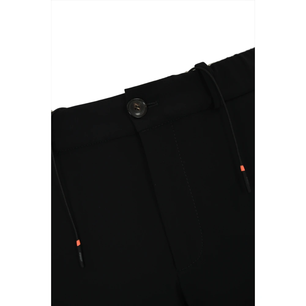 RRD Zwarte Technische Stretch Slim Fit Broek Black Heren
