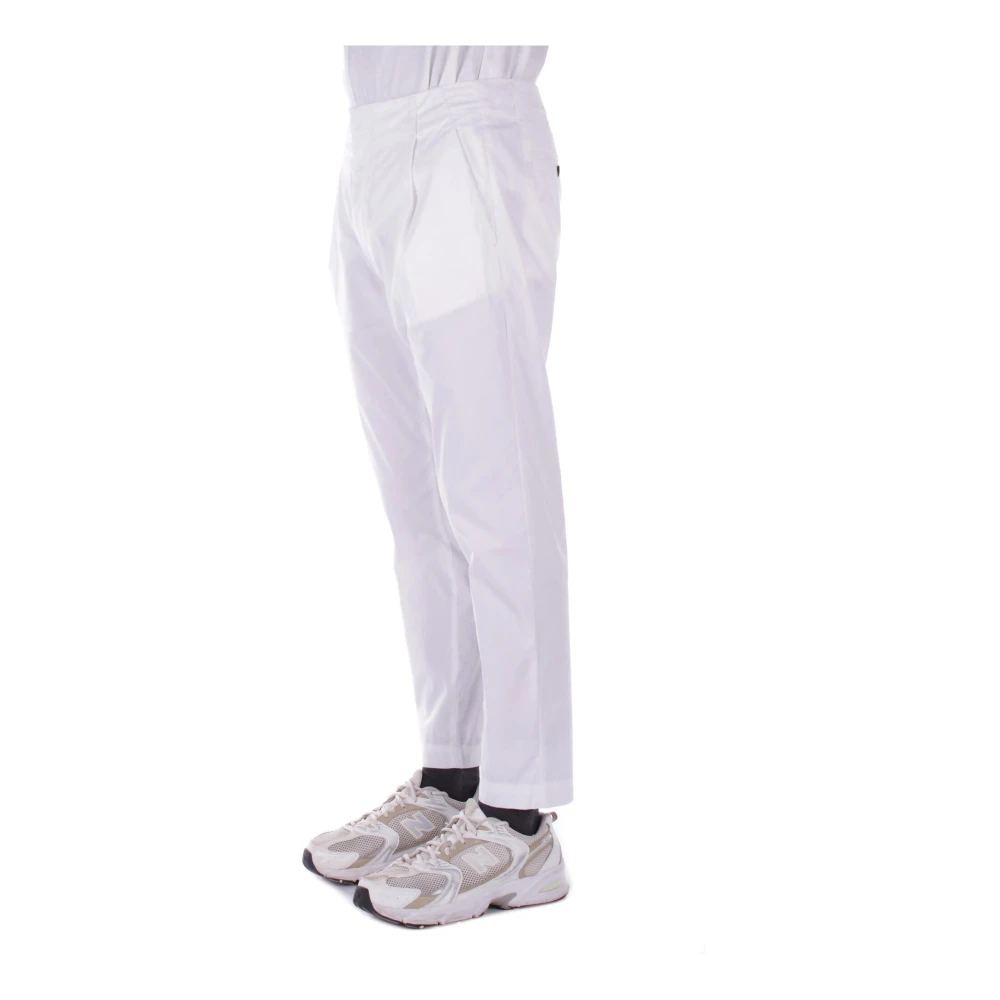 Dondup Witte Broek met Rits en Knoop White Heren