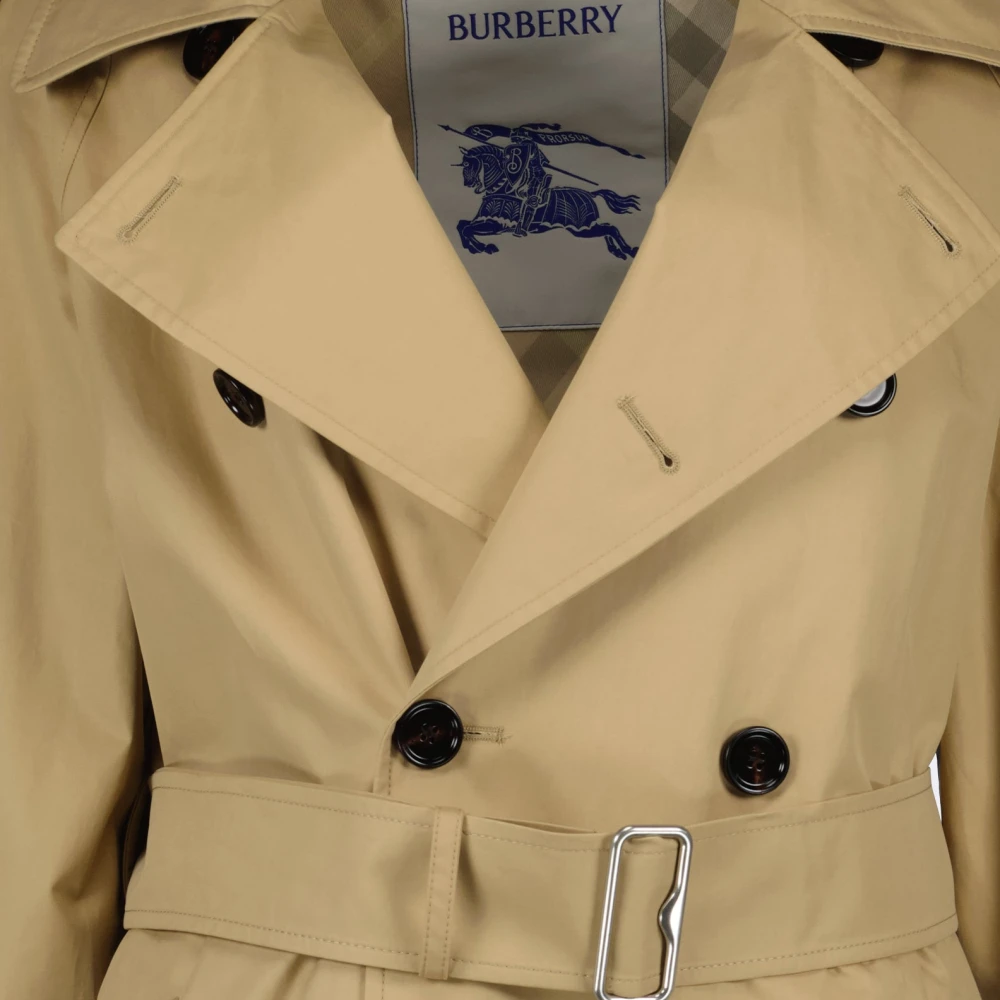 Burberry Klassieke Lange Trenchcoat Beige Dames