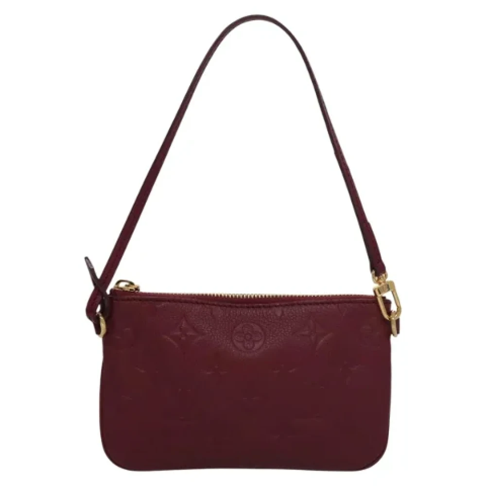 Louis Vuitton Vintage Pre-owned Leather pouches Red Dames