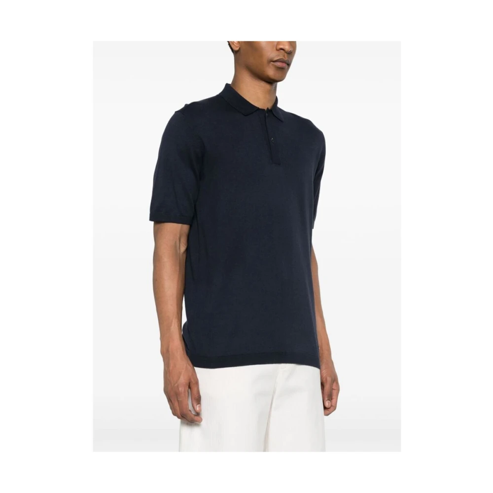 Calvin Klein Polo Shirts Blue Heren
