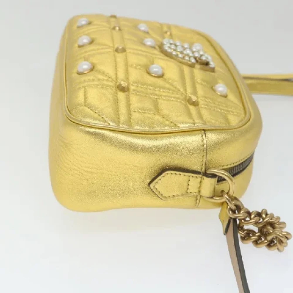 Gucci Vintage Pre-owned Leather gucci-bags Yellow Dames