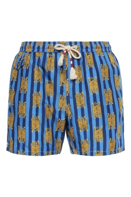Ultralätt badshorts med 70-talsprint