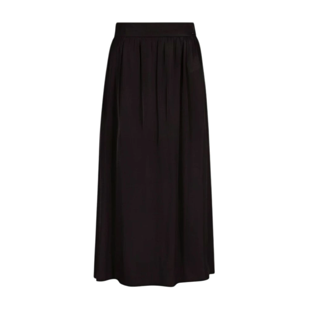 Armani Exchange Midi Skirts, Female, 2XS, Elasticized Midi Skirt Black