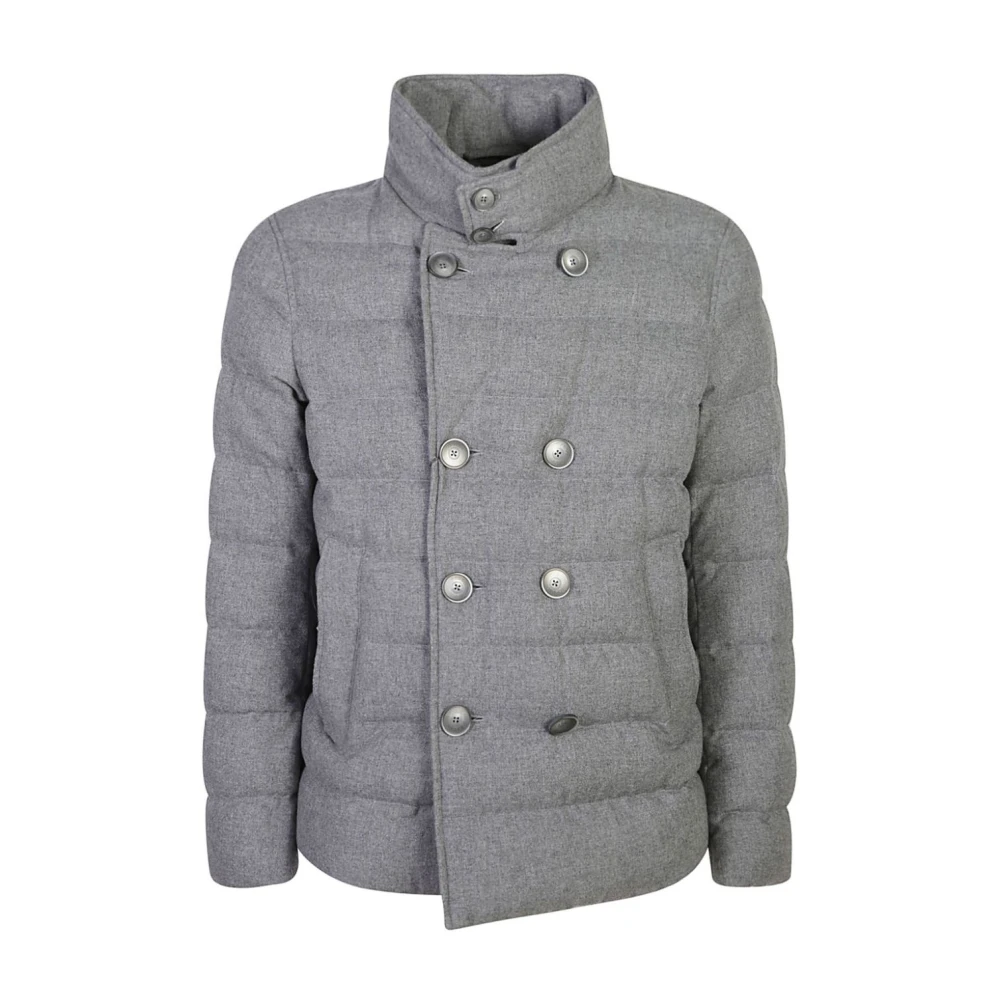 Herno Pea Coat Gray, Herr