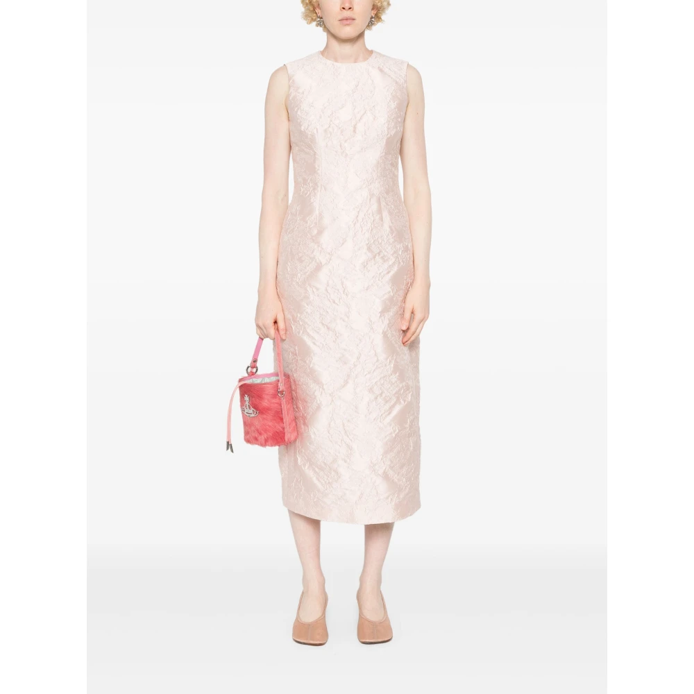 Simone Rocha Mouwloze Bloemenjurk Pink Dames