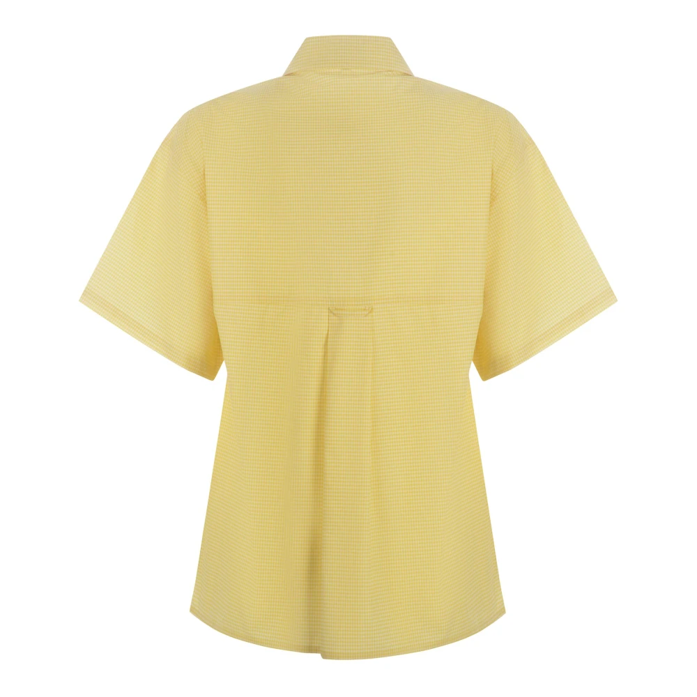 Kenzo Gele Katoenen Overhemd met Klassieke Kraag en Korte Mouwen Yellow Dames