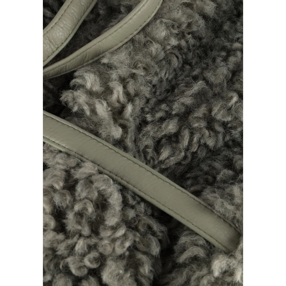 Ibana Grijze Gilet met Blauwe Touch Gray Dames