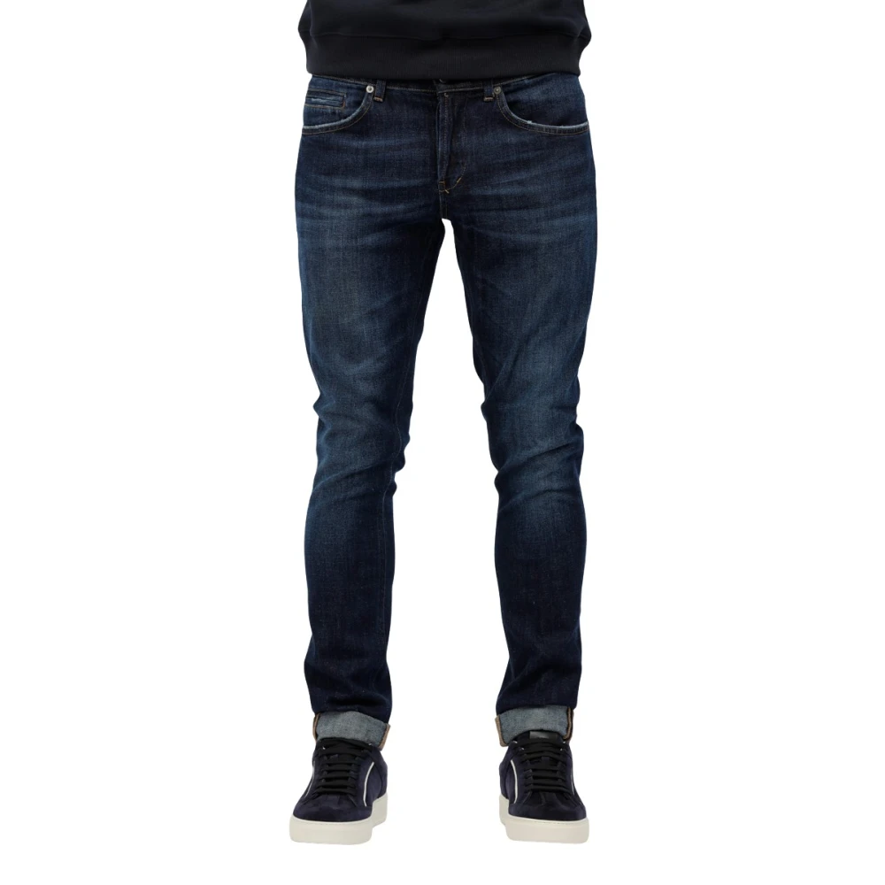 Dondup Donkere denim skinny jeans met stretch Blue Heren