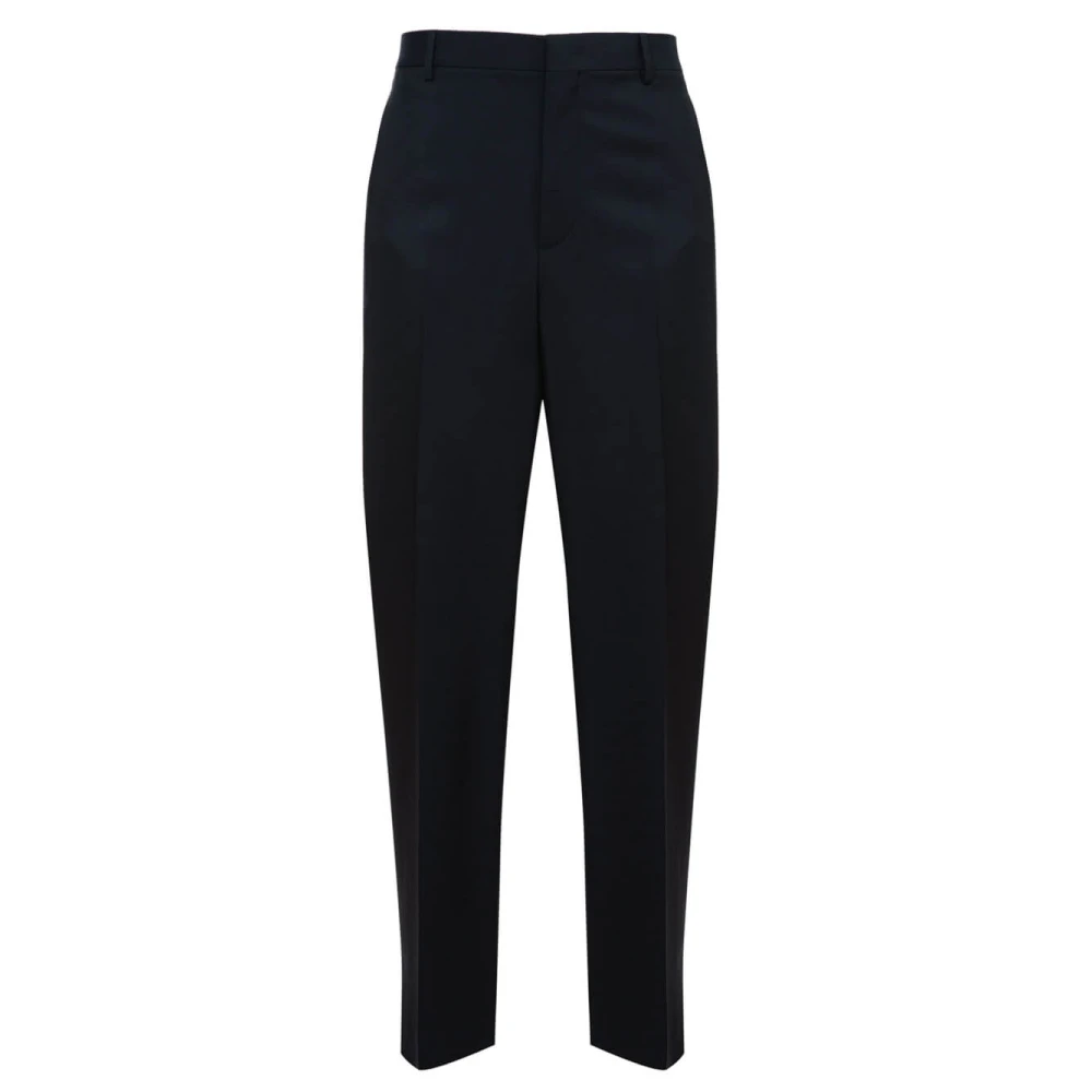 Valentino Garavani Blue Suit Trousers, Male, M, Stylish Trousers With Unique Design