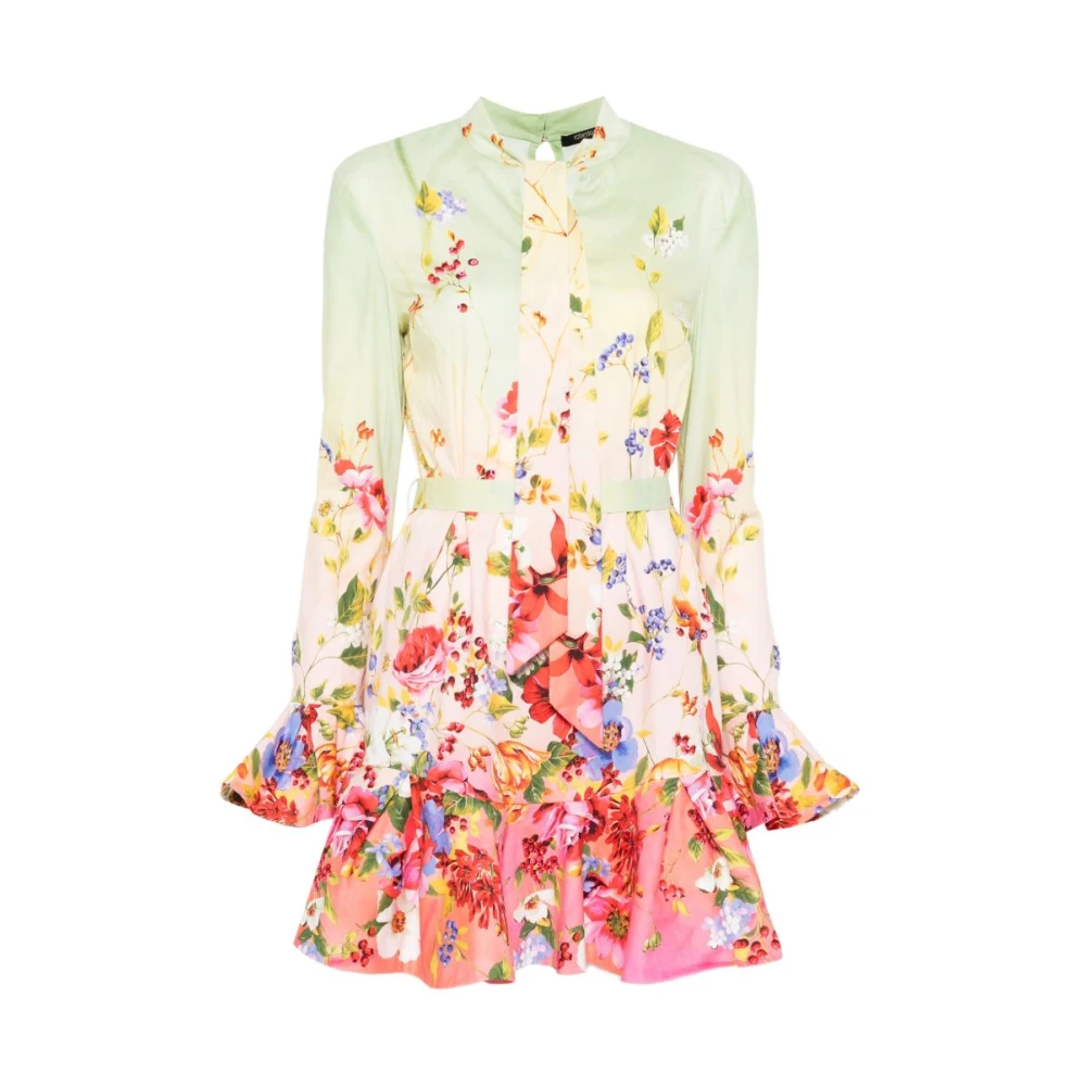 Roberto Cavalli Women's Floral Ruffled Mini Dress